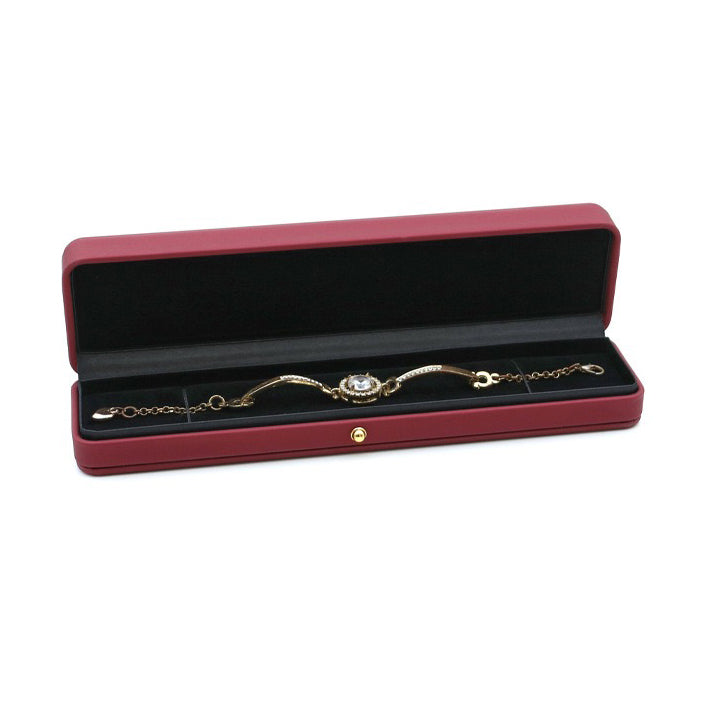 高級PUレザージュエリーギフトボックス(ロゴ入り)