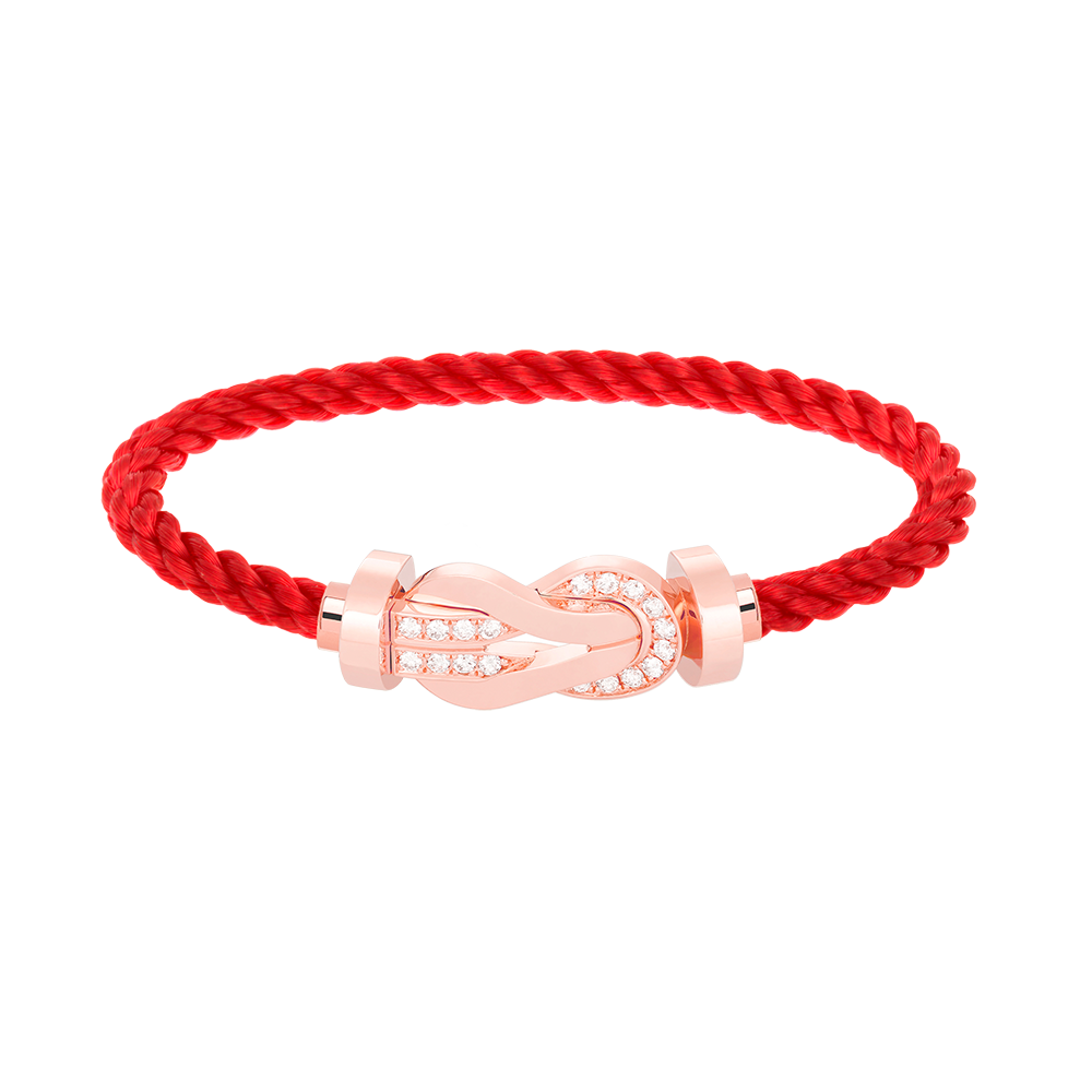 [Everoly JW]CHANCE LARGE 8 FIGURE BUCKLE HALF DIAMOND BRACELET ROSE GOLD