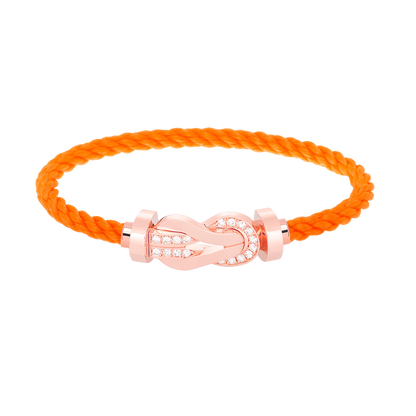 [Everoly JW]CHANCE LARGE 8 FIGURE BUCKLE HALF DIAMOND BRACELET ROSE GOLD