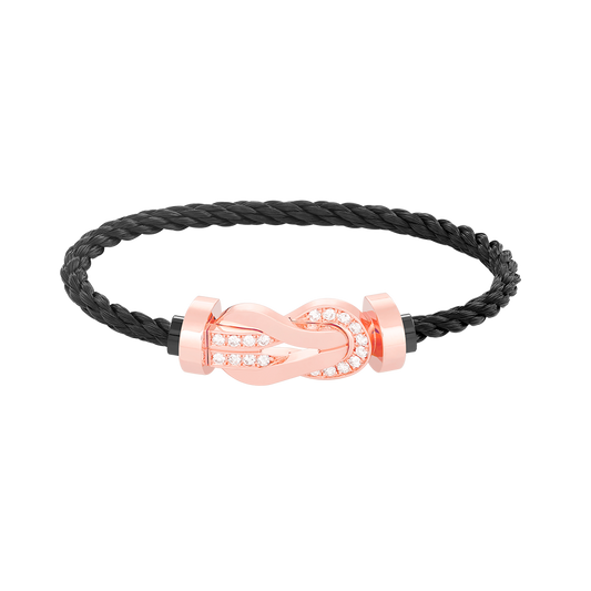 [Everoly JW]CHANCE GROSSES 8-FACH-SCHNALLE HALBDIAMANTARMBAND ROSÉGOLD