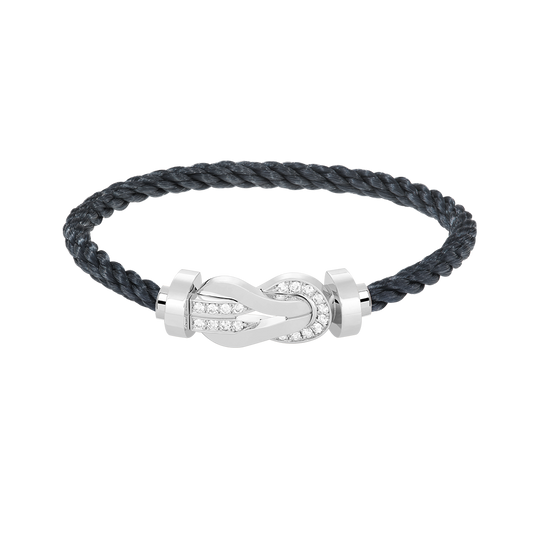 [Everoly JW]CHANCE GROSSES 8-FACH-SCHNALLE HALBDIAMANT-ARMBAND SILBER