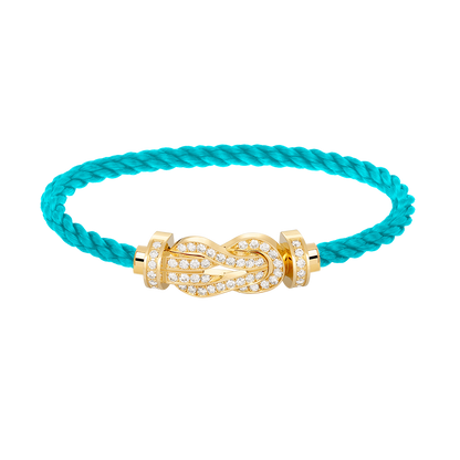 [Olivia JW]CHANCE LARGE 8 FIGURE BUCKLE FULLDIAMOND BRACELET GOLD