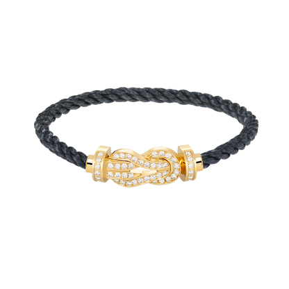 [Olivia JW]CHANCE LARGE 8 FIGURE BUCKLE FULLDIAMOND BRACELET GOLD