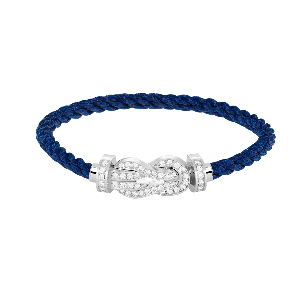[Everoly JW]CHANCE LARGE 8 FIGURE BUCKLE FULL DIAMOND BRACELET SILVER