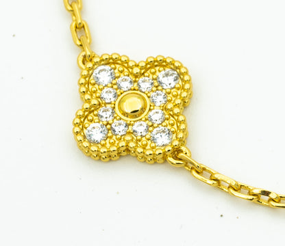 [Everoly JW]  CLOVER 5 MOTIF LASER BRACELET COLLECTION