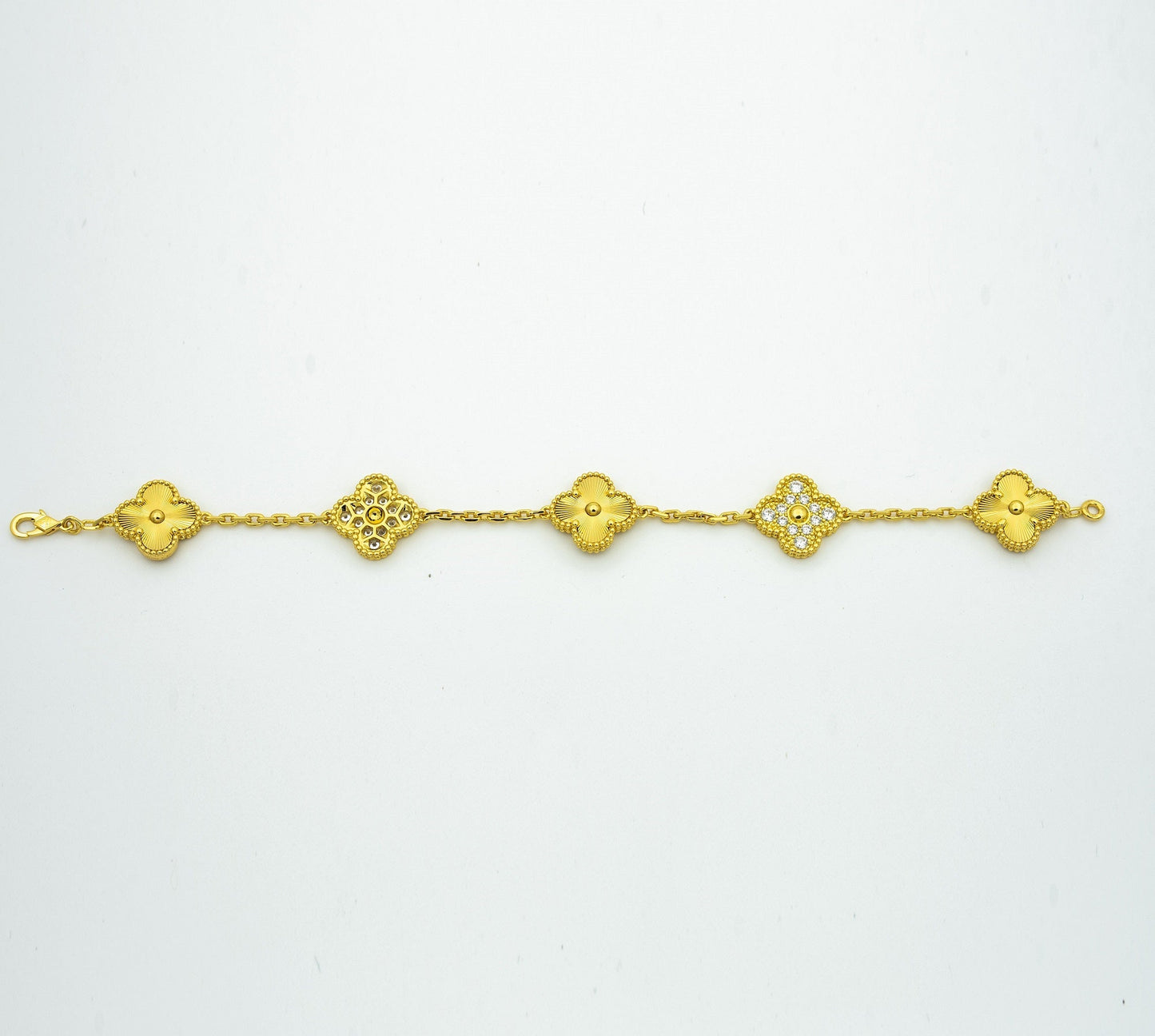[Everoly JW]  CLOVER 5 MOTIF LASER BRACELET COLLECTION