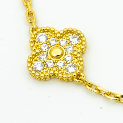 [Everoly JW]  CLOVER 5 MOTIF LASER BRACELET COLLECTION