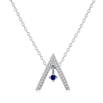 [Olivia JW]Sparkling "A" Shape Necklace