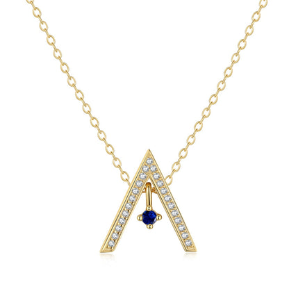 [Olivia JW]Sparkling "A" Shape Necklace