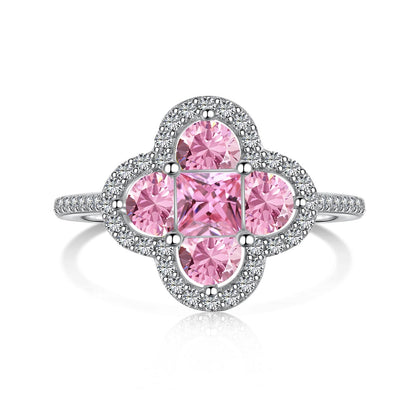 [Olivia JW]Luxurious Eternity Flower Shape Banquet Ring