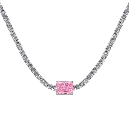 [Olivia JW]2.0 carat Ornate Emerald Cut Necklace