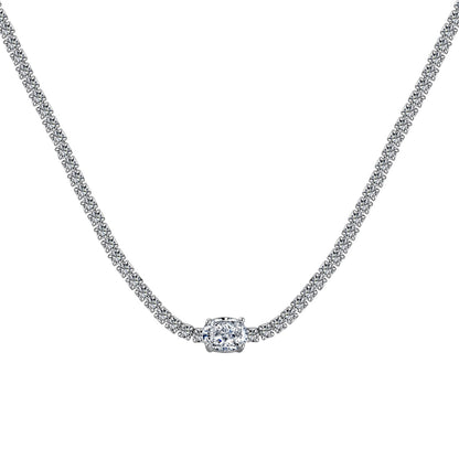 [Olivia JW]1.0 Carat Shining Oval Cut Necklace