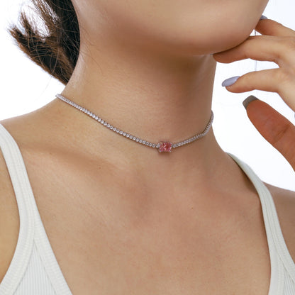 [Olivia JW]2.0 carat Ornate Emerald Cut Necklace