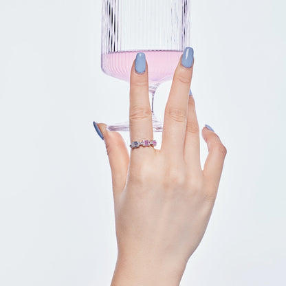 [Olivia JW]Unique Colorful Emerald Cut Party Ring