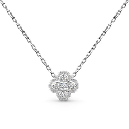 [Olivia JW]Spliced Lucky Four-Leaf Clover Versatile Necklace