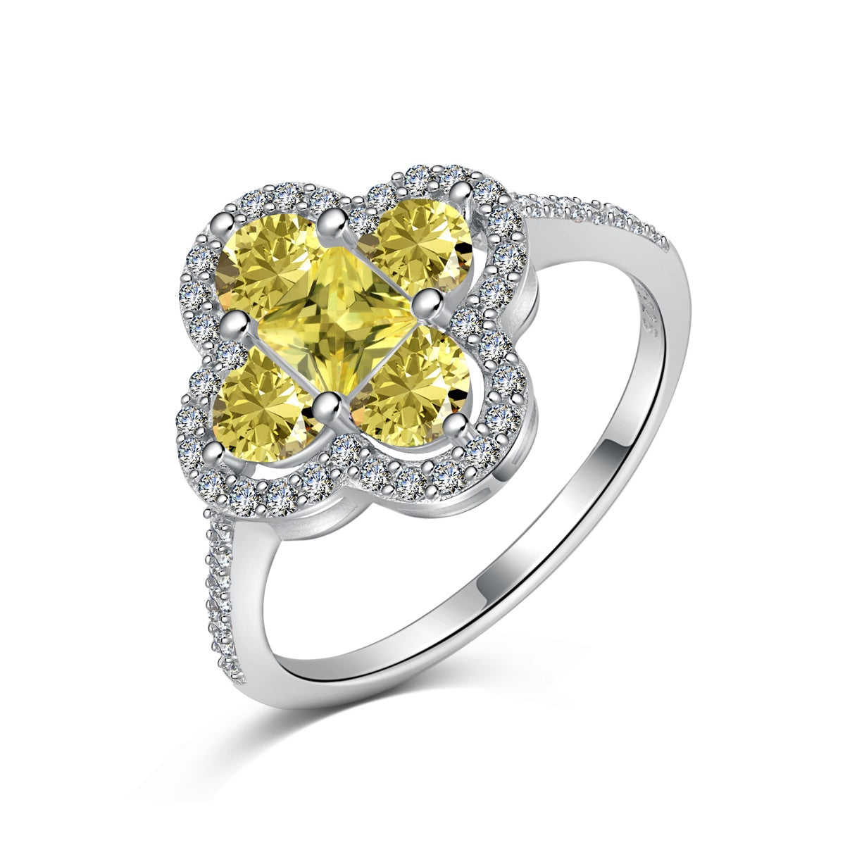 [Olivia JW]Luxurious Eternity Flower Shape Banquet Ring