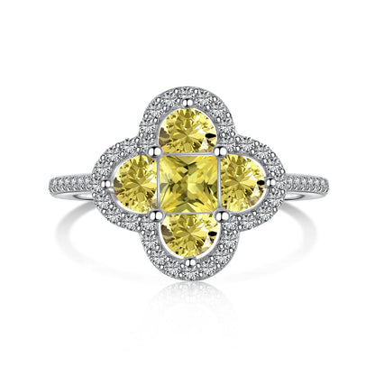 [Olivia JW]Luxurious Eternity Flower Shape Banquet Ring