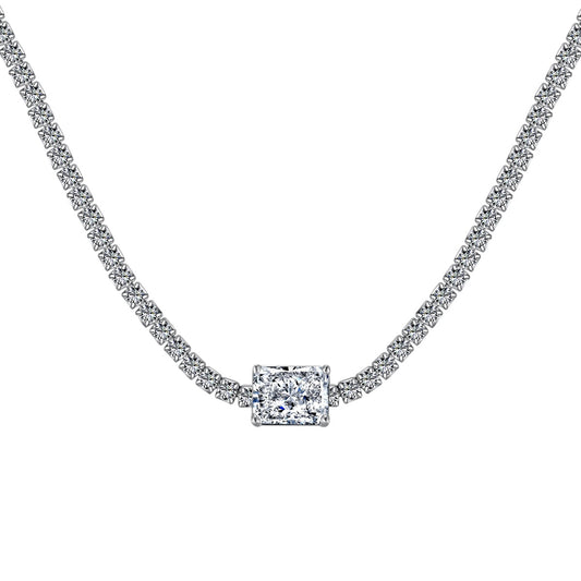[Olivia JW]2.0 carat Ornate Emerald Cut Necklace
