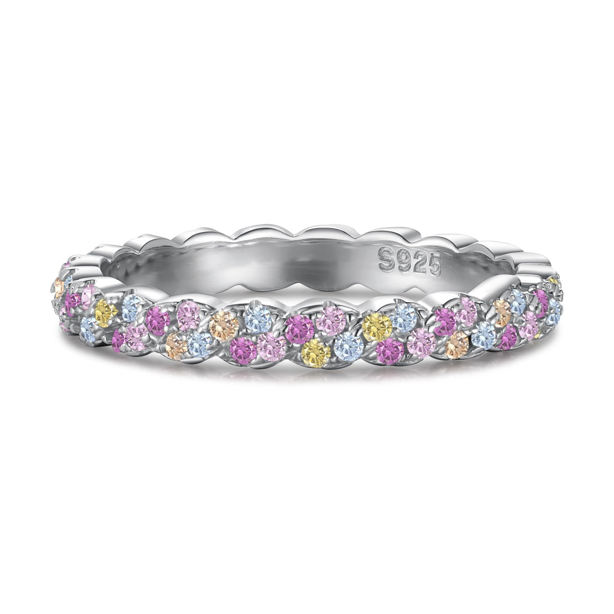 [Olivia JW]Dainty Ebullient Round Cut Daily Ring