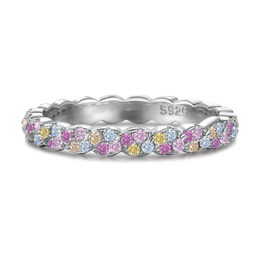 [Olivia JW]Dainty Ebullient Round Cut Daily Ring