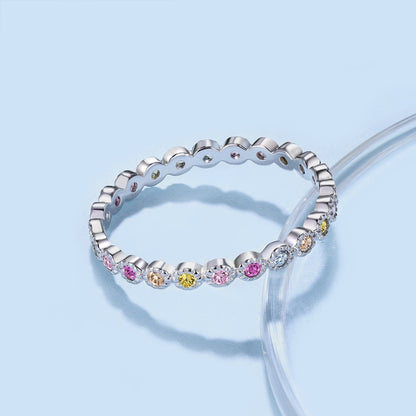 [Olivia JW]Radiant Sparkling Round Cut Daily Ring