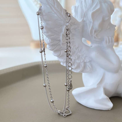 [Everoly JW] Zierliches doppellagiges Liebesherz-Armband