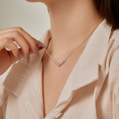 [Olivia JW]Dazzling Rainbow Necklace
