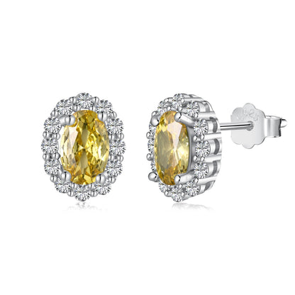 [Everoly JW]Delicate Unique Oval Cut Daily Earrings