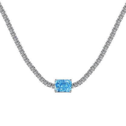 [Olivia JW]2.0 carat Ornate Emerald Cut Necklace