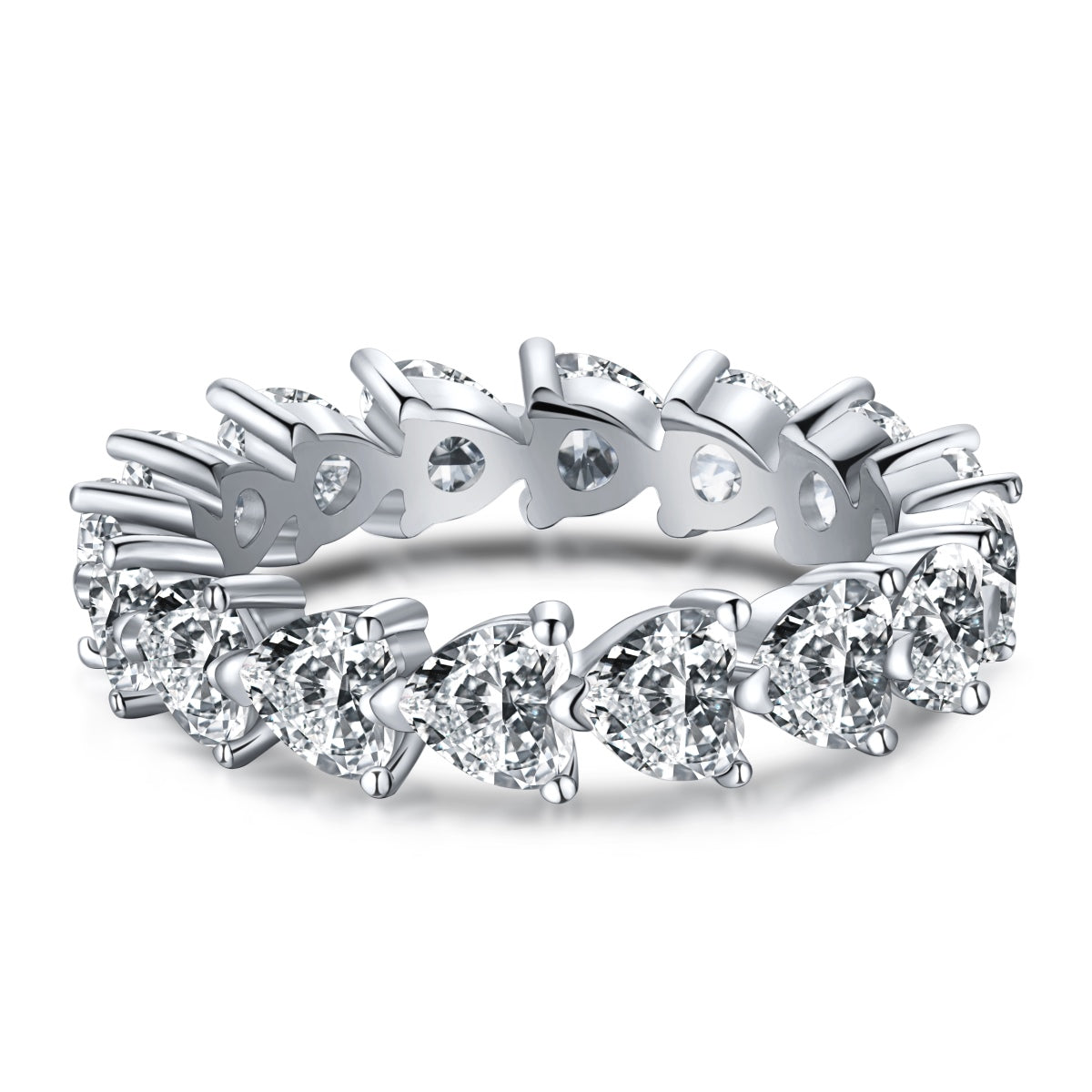 [Olivia JW]0.25 Carat Radiant Romance Heart Cut Lover Ring