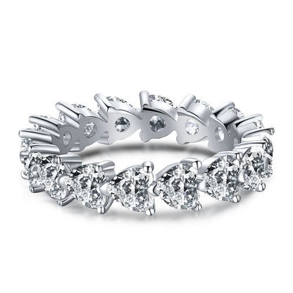 [Olivia JW]0.25 Carat Radiant Romance Heart Cut Lover Ring
