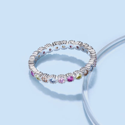 [Olivia JW]Exquisite Colorful Round Cut Party Ring
