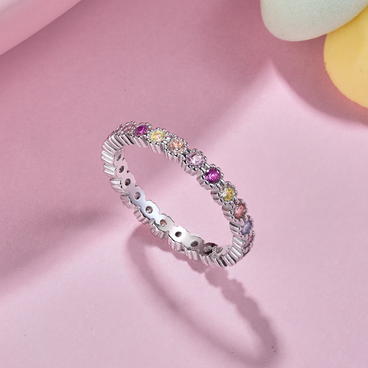 [Olivia JW]Exquisite Colorful Round Cut Party Ring