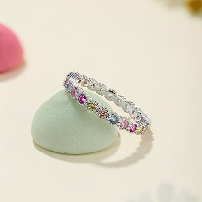 [Olivia JW]Exquisite Colorful Round Cut Party Ring