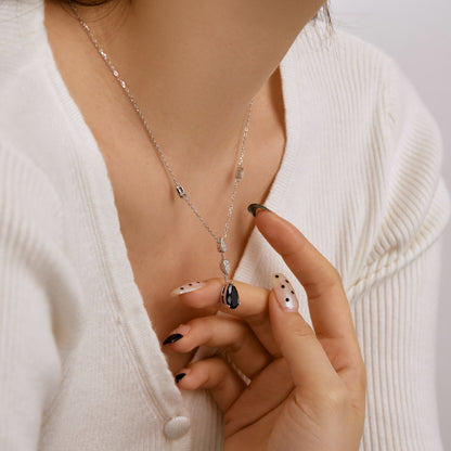 [Olivia JW]Dazzling Pear Cut Necklace