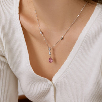 [Olivia JW]Dazzling Pear Cut Necklace