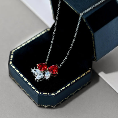 [Olivia JW]Dainty Red Heart Necklace