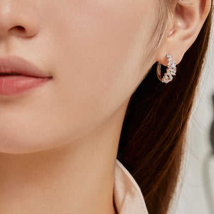 [Everoly JW]Dazzling Colorful Emerald Cut Daily Earrings