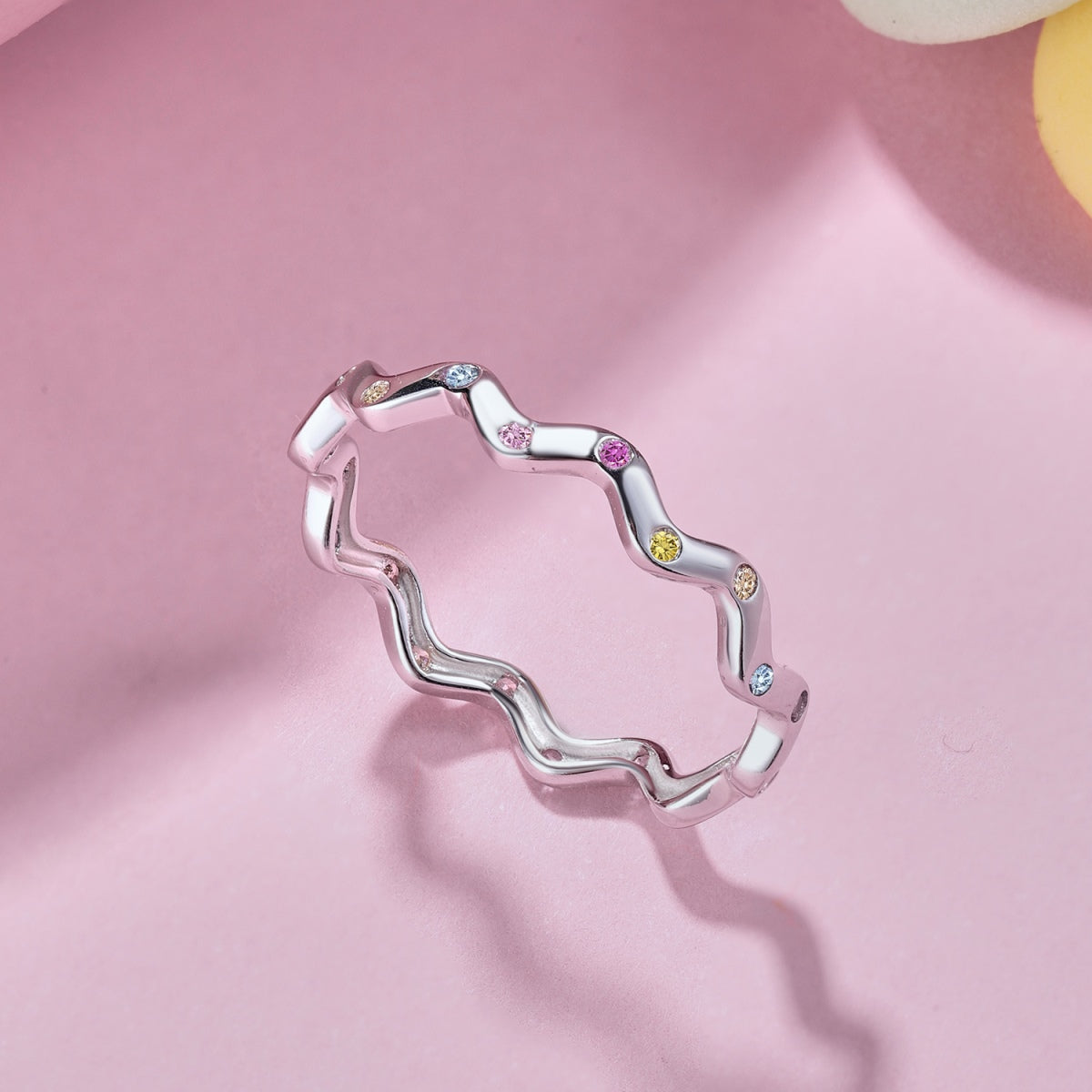 [Olivia JW]Ornate Vibrant Round Cut Daily Ring