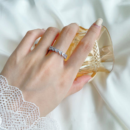 [Olivia JW]0.25 Carat Radiant Romance Heart Cut Lover Ring