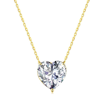 [Olivia JW]6.0 carat Radiant Heart Shape Necklace