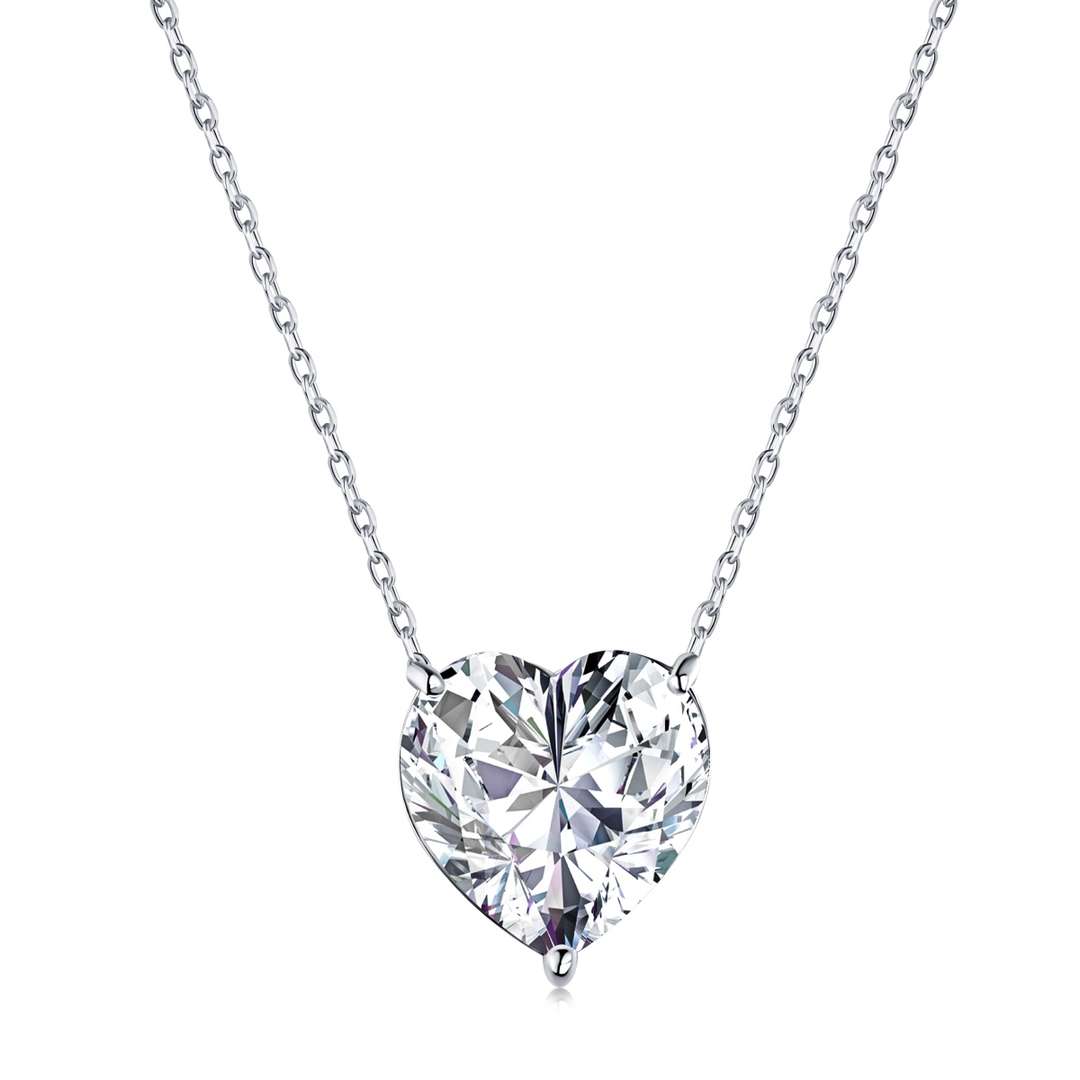 [Olivia JW]6.0 carat Radiant Heart Shape Necklace