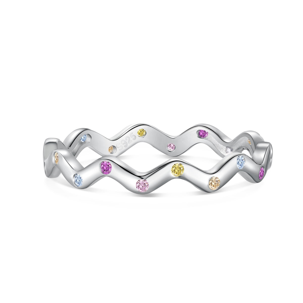 [Olivia JW]Ornate Vibrant Round Cut Daily Ring