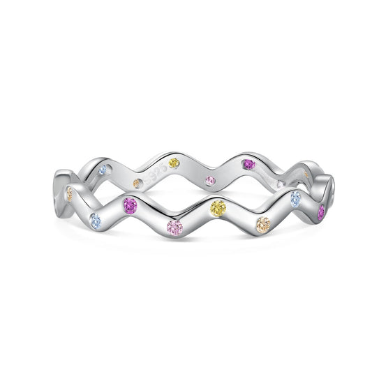 [Olivia JW]Ornate Vibrant Round Cut Daily Ring