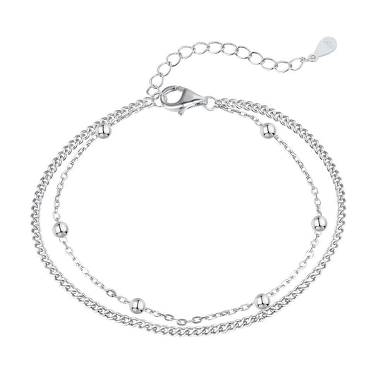 [Olivia JW]Delicate Bead Double Layer Bracelet