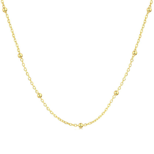 [Olivia JW]Small Bead Clavicle Chain Simple Necklace