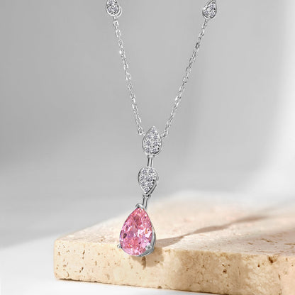 [Olivia JW]Dazzling Pear Cut Necklace