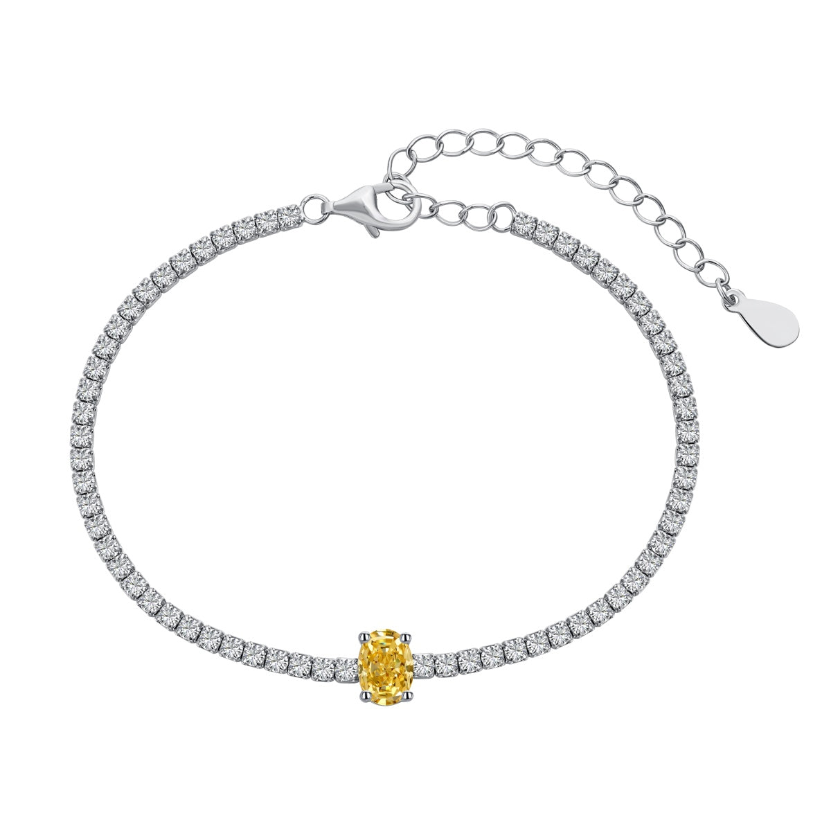[Olivia JW]0.75 Carat Exquisite Oval Cut Daily Bracelet