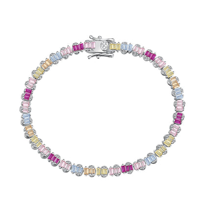 [Olivia JW]Delicate Colorful Emerald Cut Party Bracelet
