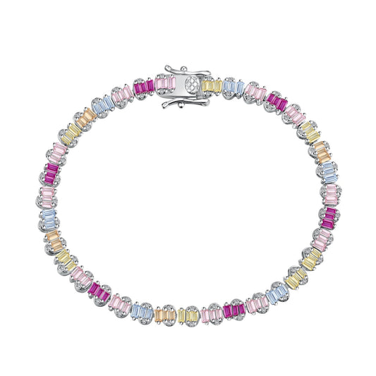 [Olivia JW]Delicate Colorful Emerald Cut Party Bracelet